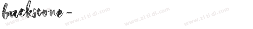 backstone字体转换