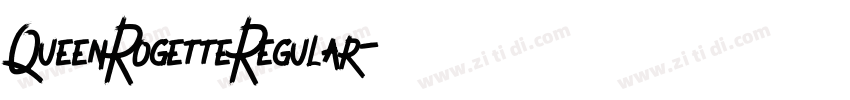 QueenRogetteRegular字体转换