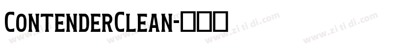 ContenderClean字体转换
