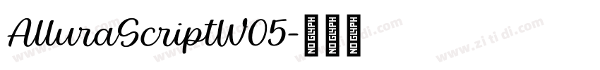 AlluraScriptW05字体转换