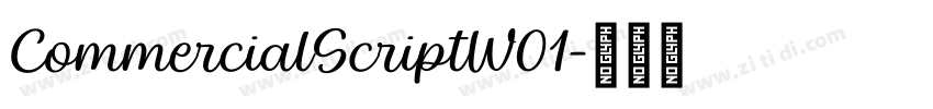 CommercialScriptW01字体转换