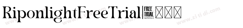 RiponlightFreeTrial字体转换