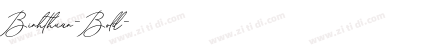 Binhthuan-Bold字体转换