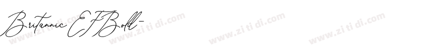 BritannicEFBold字体转换