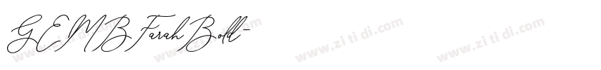 GEMBFarahBold字体转换