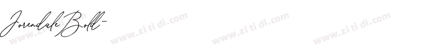 JorendaleBold字体转换