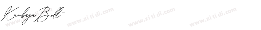 KumbayaBold字体转换