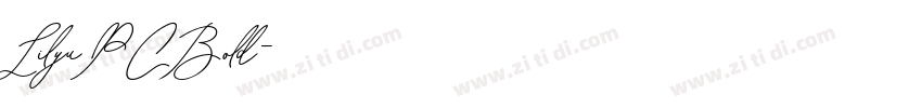LilyuPCBold字体转换