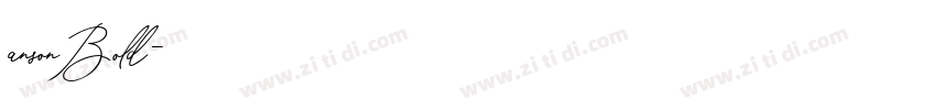 ansonBold字体转换