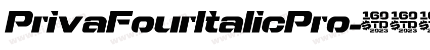 PrivaFourItalicPro字体转换