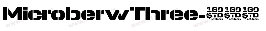 MicroberwThree字体转换