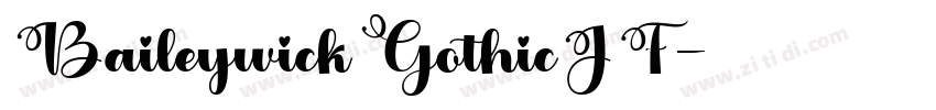 BaileywickGothicJF字体转换