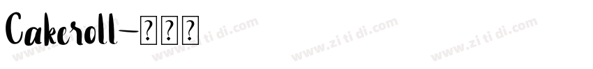 Cakeroll字体转换