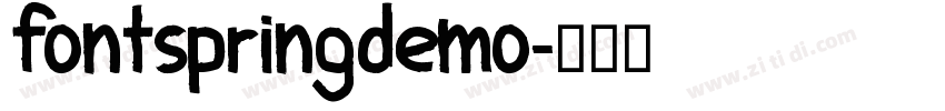 fontspringdemo字体转换