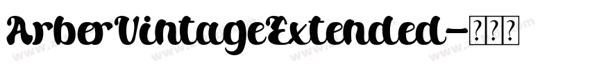 ArberVintageExtended字体转换