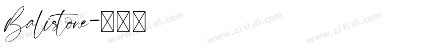 Balistone字体转换
