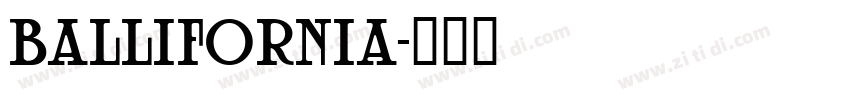 Ballifornia字体转换