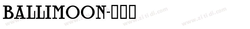 Ballimoon字体转换