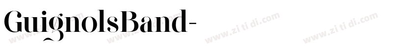 GuignolsBand字体转换