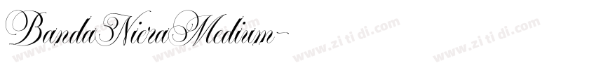 BandaNieraMedium字体转换