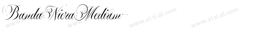BandaNieraMedium字体转换