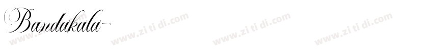 Bandakala字体转换
