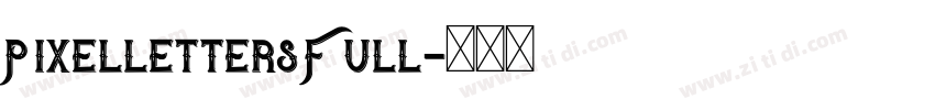 PixellettersFull字体转换