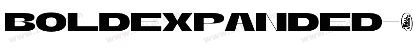 BoldExpanded字体转换