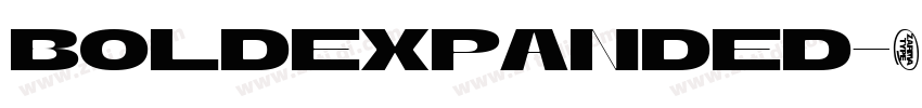 BoldExpanded字体转换