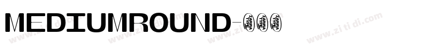 MediumRound字体转换