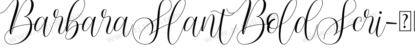 BarbaraSlantBoldScri字体转换