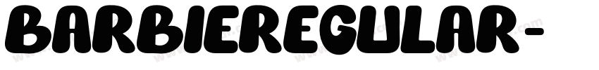 BarbieRegular字体转换