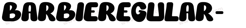 BarbieRegular字体转换