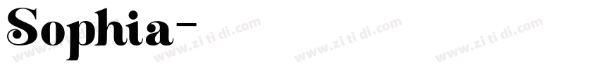 Sophia字体转换