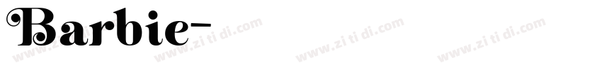 Barbie字体转换