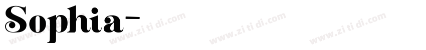 Sophia字体转换