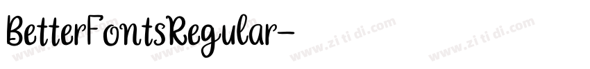 BetterFontsRegular字体转换