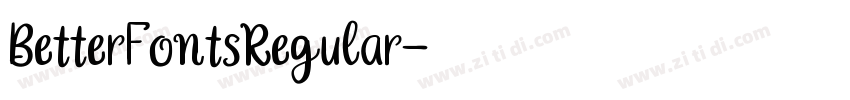 BetterFontsRegular字体转换