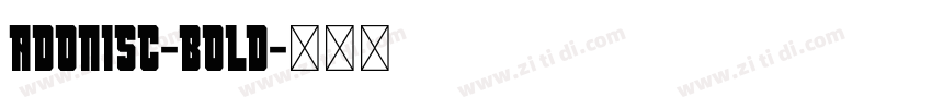 AdonisC-Bold字体转换