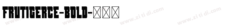 FrutigerCE-bold字体转换
