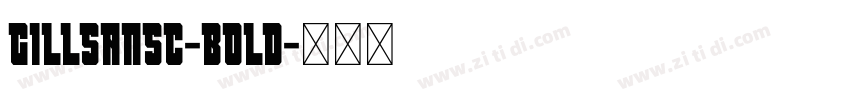 GILLSANSC-bold字体转换