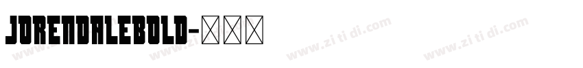 JorendaleBold字体转换