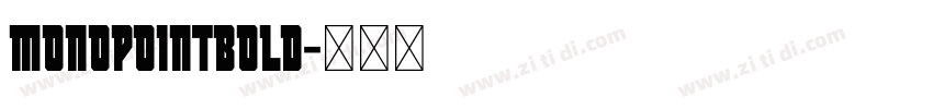 MonopointBold字体转换