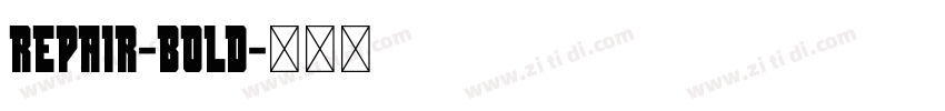 Repair-Bold字体转换