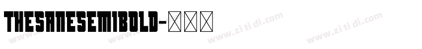 ThesanesemiBold字体转换