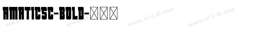 AmaticSC-Bold字体转换