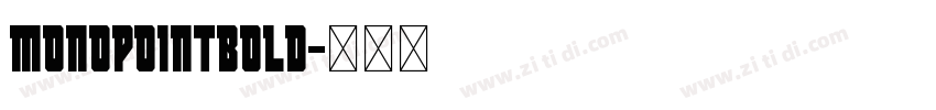MonopointBold字体转换