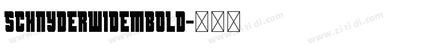 SchnyderWideMBold字体转换 SchnyderWideMBold字体转换