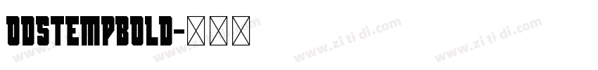 odstempBold字体转换