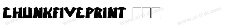 chunkfiveprint字体转换